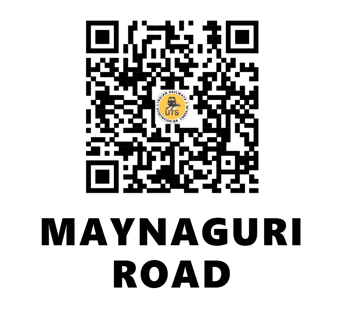 UTS QR Code for MAYNAGURI ROAD - MYGD - NF (WEST BENGAL)